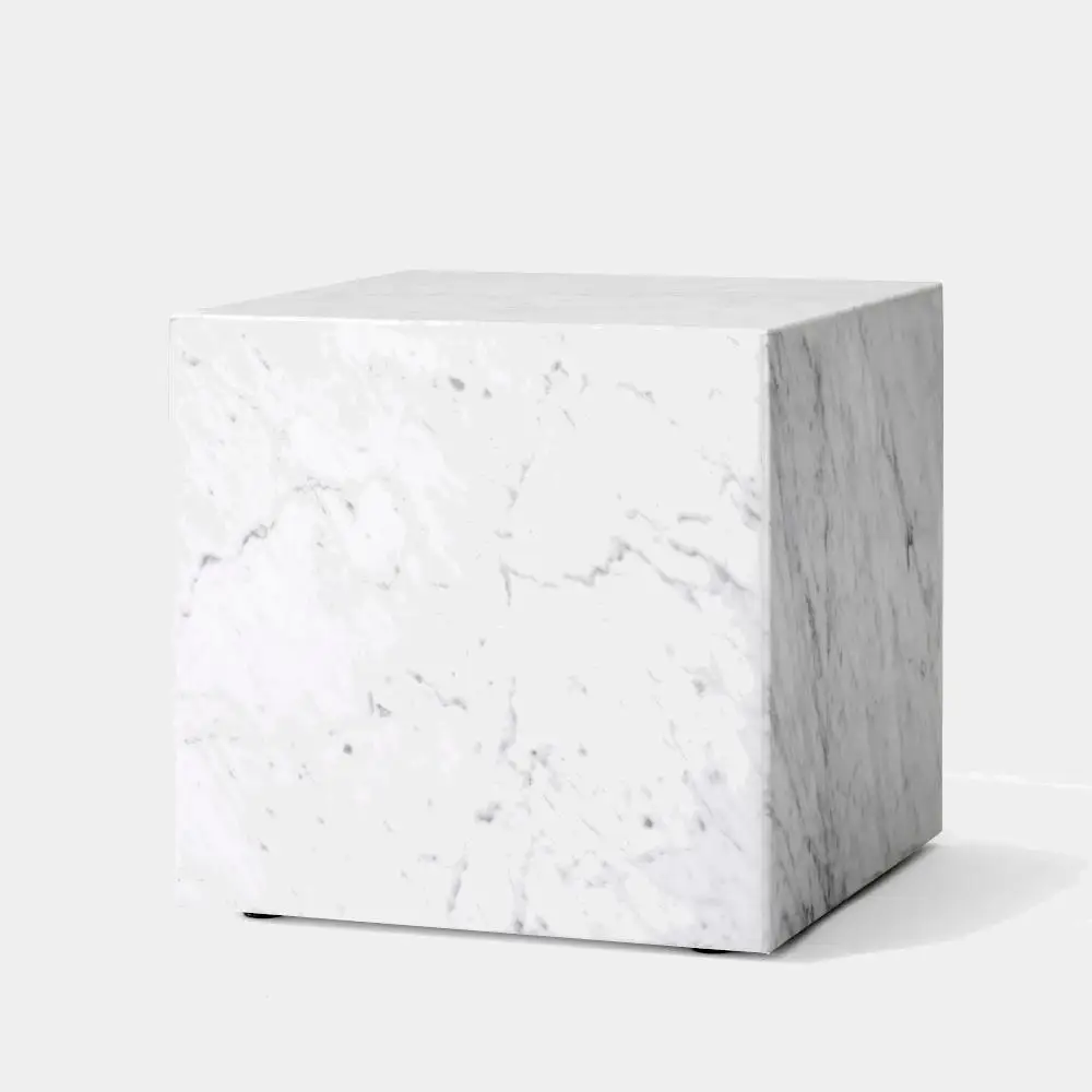 Фото xx-KUMUSI FURNITURE Тумбочка приставная Convenience Concepts Northfield Admiral, натуральный белый мрамор, комплект из 3 предметов №1