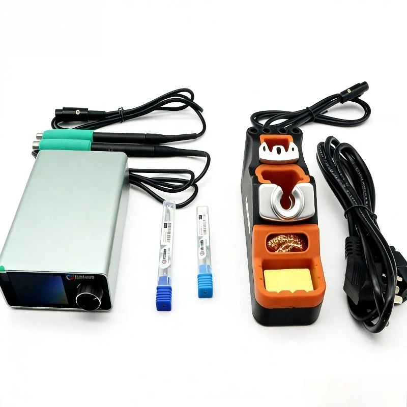 Фото Паяльная станция GEEBOON TC22 240W с подставкой для паяльника SDC02 + рукоятки T245/T210 + паяльные жала C245/C210 Новинка №1