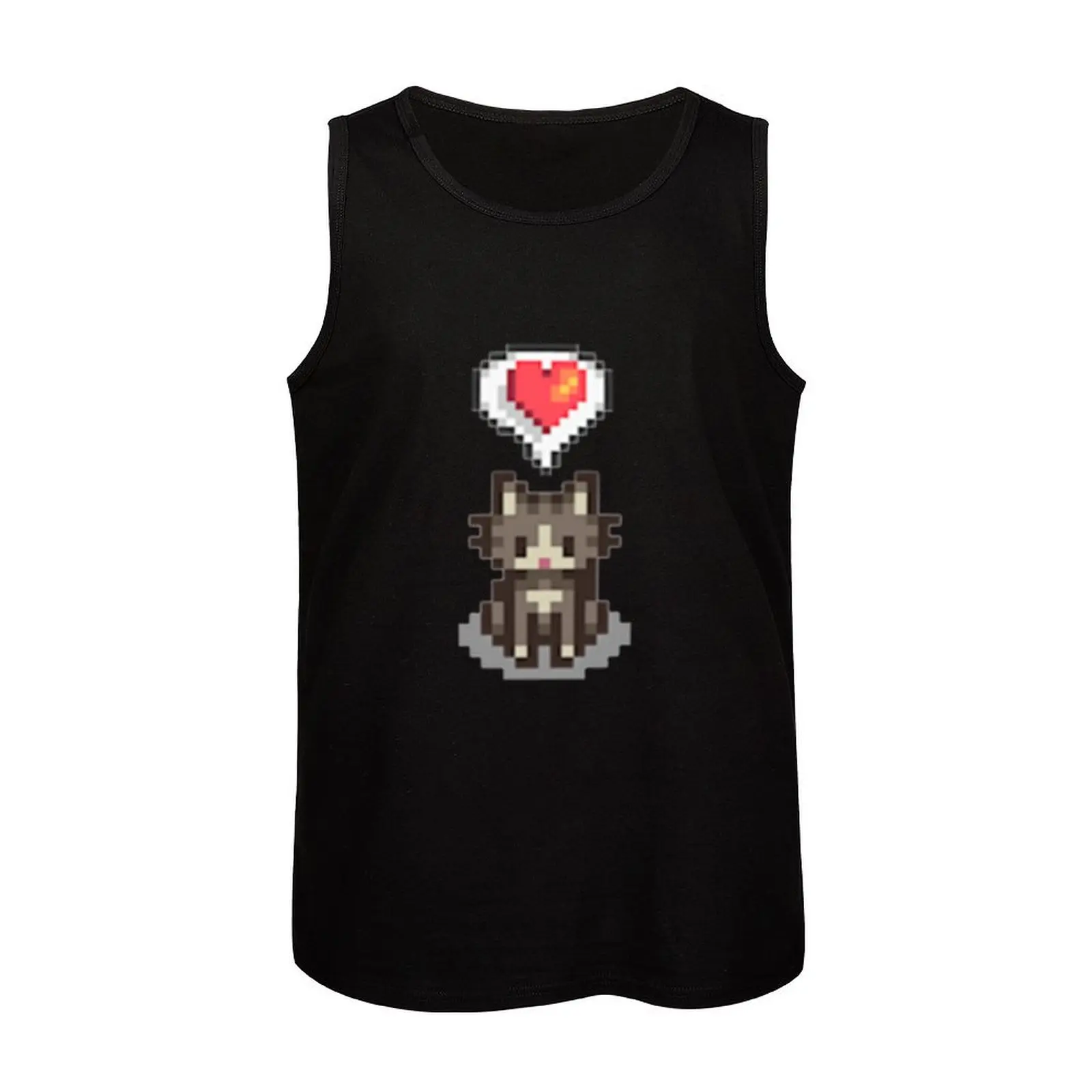 Майка Stardew Valley Happy Grey Cat Мужская футболка для спортзала футболки без рукавов