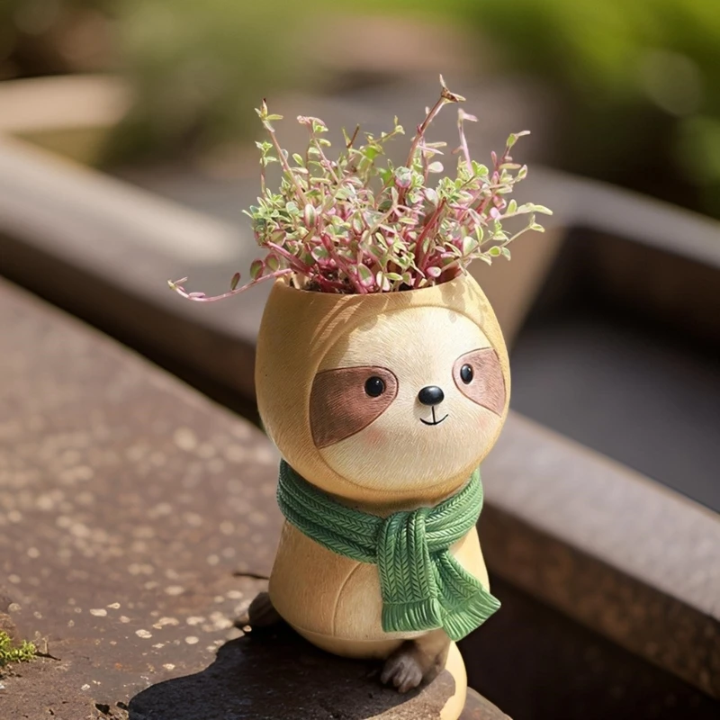 Ленивцы Гипсовые цветочные горшки Формы для силиконовой смолы литья из