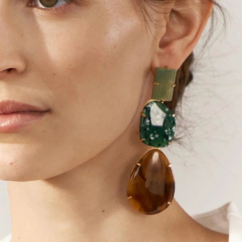 Новые Красочные полимерные серьги женские модные летние праздничные украшения в