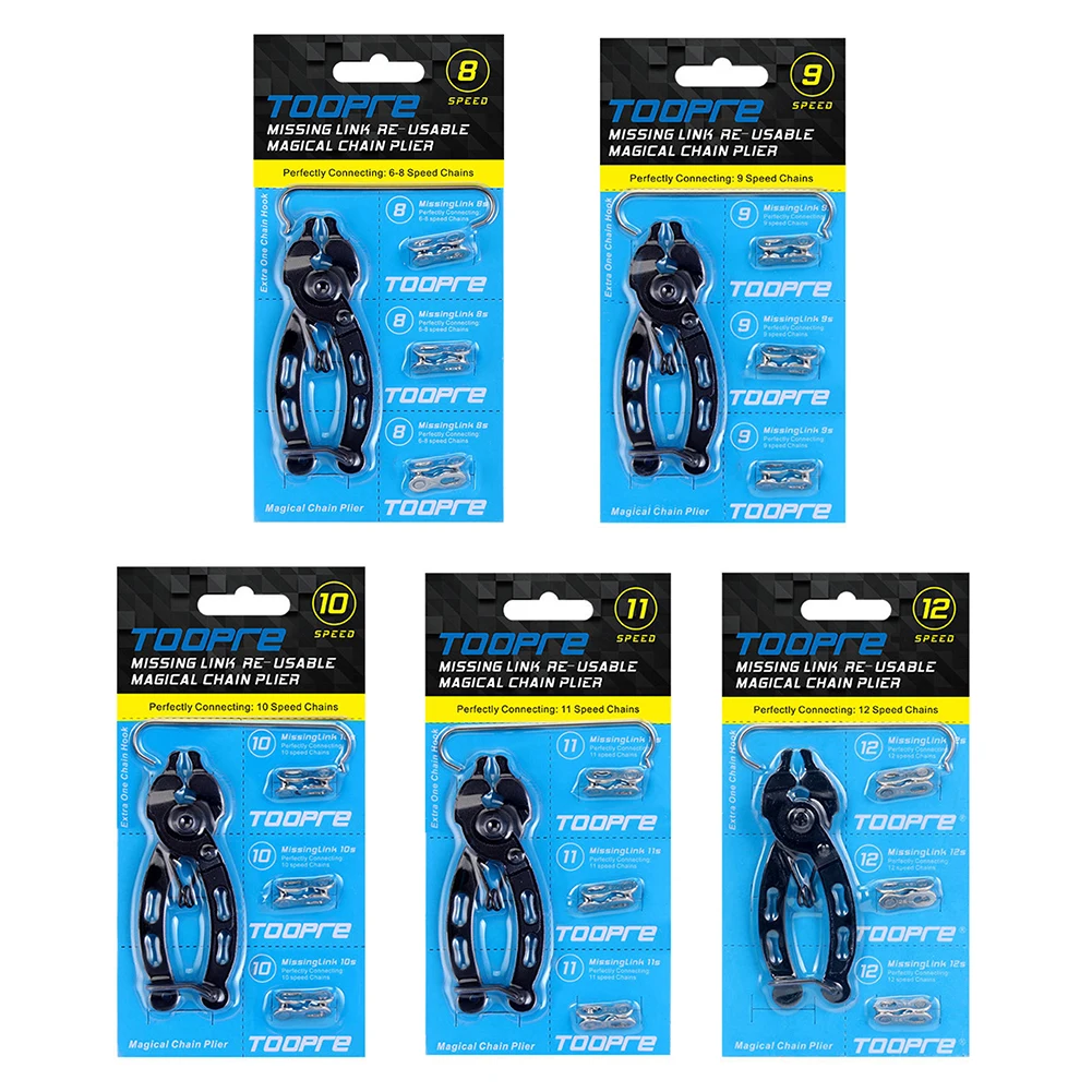 

Master Link Removal Repair Pliers Wrench Kits for 6/7/8/9/10/11/12 Speeds Mountain Bikes Chain Clamp Quick Link Tool with Hook