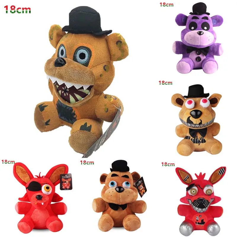FNAF плюшевые игрушки фотокси клоун Бонни Животные Мягкие куклы кавайные