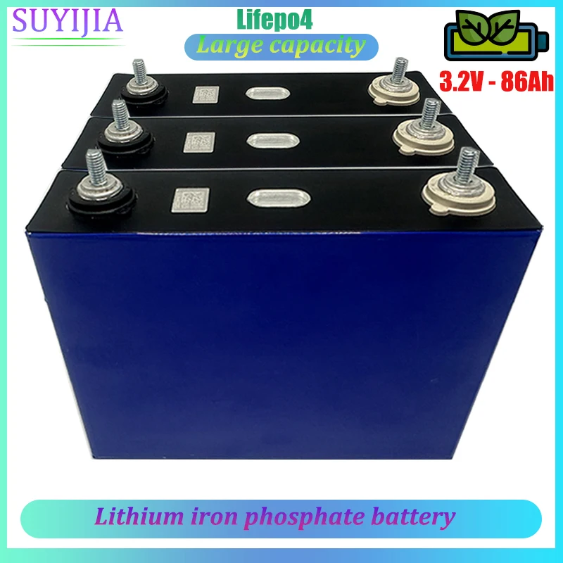 

3.2V Lifepo4 Lithium Iron Phosphate Battery Pack 86Ah for DIY RV Battery and Solar Storage System Camper Vehicle Golf Cart SUV