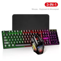 gamer keyboard and mouse for computer pc rgb gaming keyboard laptop backlight gamer kit 104 keycaps russian wired usb keyboard