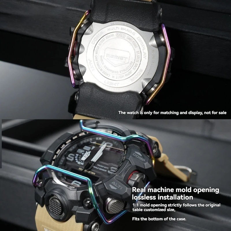 Фото Металлический защитный бампер-комплект для часов Casio G-SHOCK GWG1000 GG1000 Big Mudman Small Mudmaster, модифицированные детали для часов №4