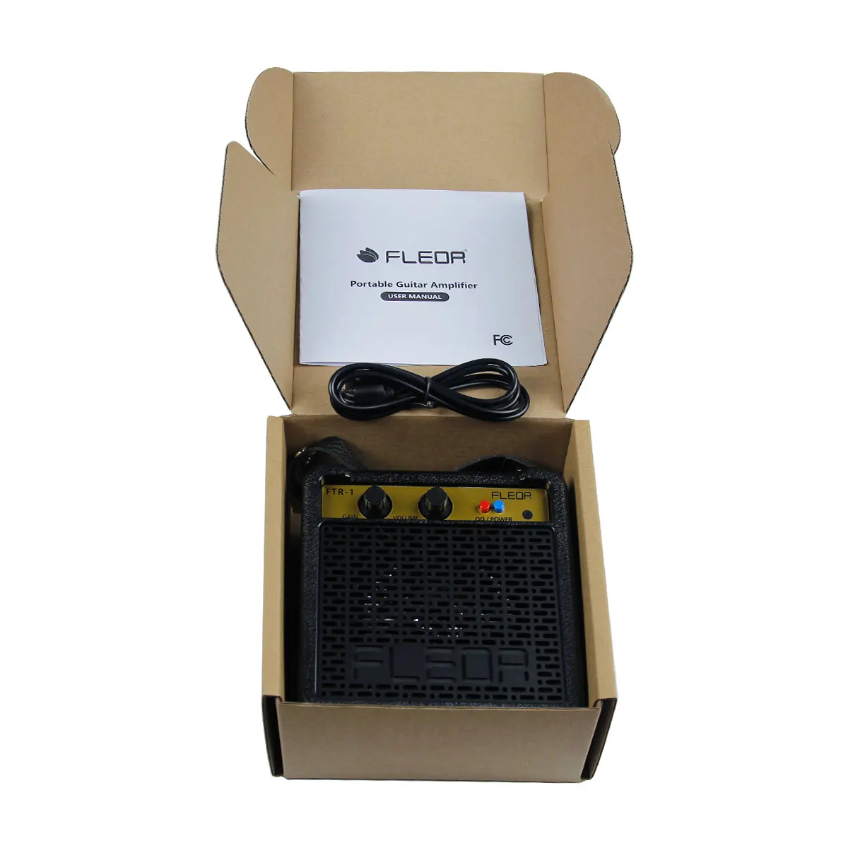 FLEOR Мини-гитарный усилитель 5 Вт Портативный для электрогитары