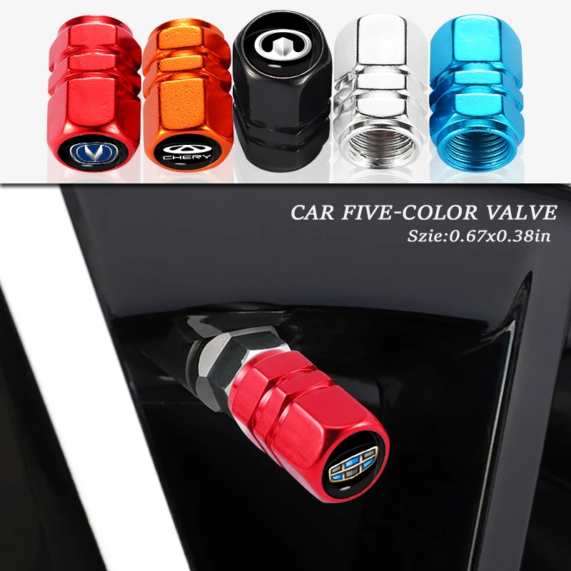 

4pcs Car Tire Valve Stems Cap Aluminum Alloy for Ford Explorer 5 Focus 2 3 Ranger Mk3 Mk4 Mk1 Ecosport Fusion Mondeo Accessories