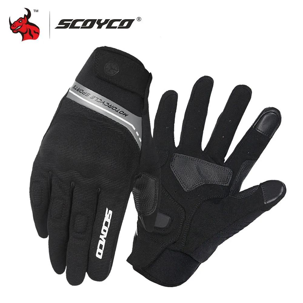 

SCOYCO Men's And Women's Touch Screen Motorcycle Gloves Windproof Wear-resistant Cycling Protection Multicolor Gloves