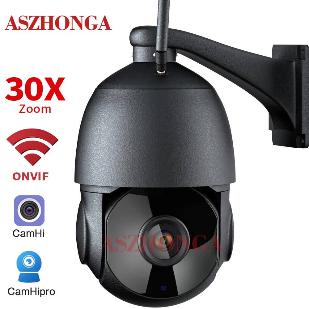 

WIFI 5MP 30X Zoom Security IP Camera Two-way Audio Dome 1080P HD CCTV Surveillance Cam IR Night Vision Outdoor Waterproof
