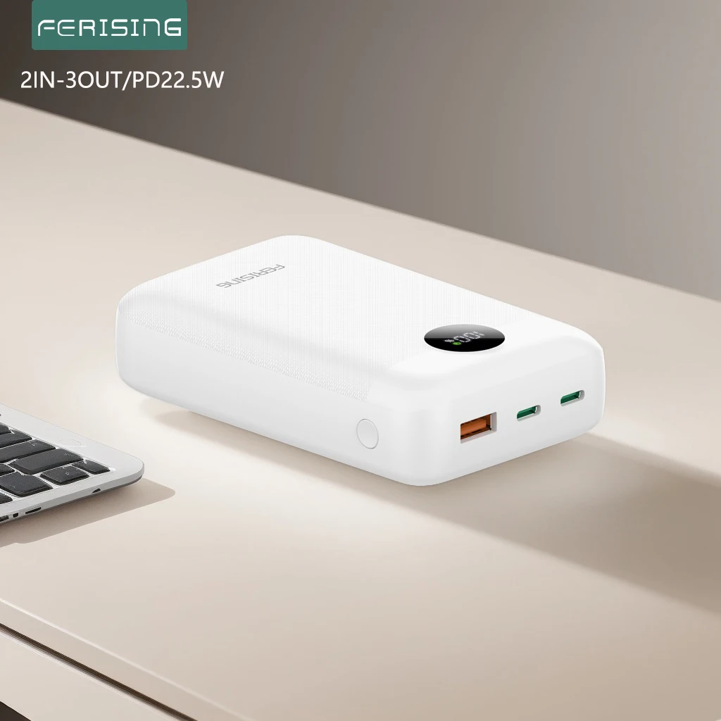 Фото FLS-C2040 Mini Type C PD 22,5 Вт Powerbank Портативная зарядка 20000 мАч Внешняя запасная батарея для iPhone Samsung Xiaomi Power Bank №2