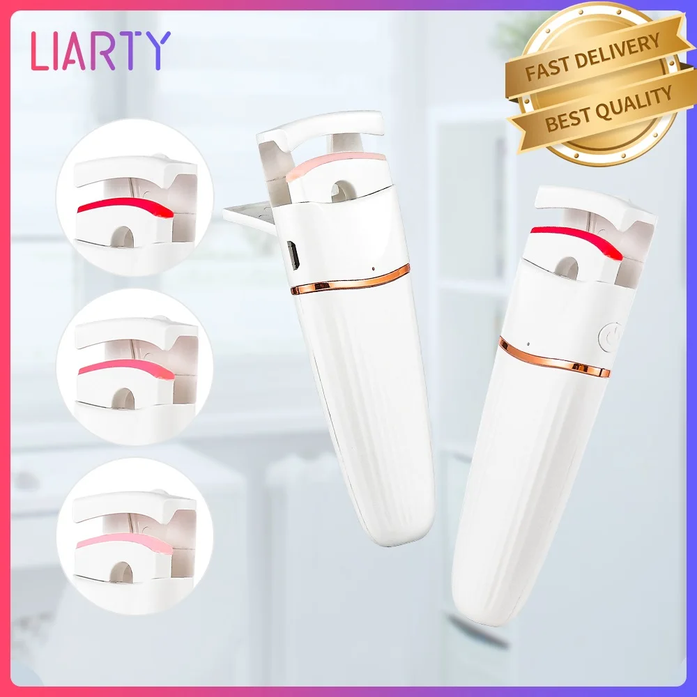 

Electric Eyelash Curler 30s Fast Heating 24h Long Lasting USB Charge Eye Lash Eyelashes Clip Makeup Tool Silicone Heat Display