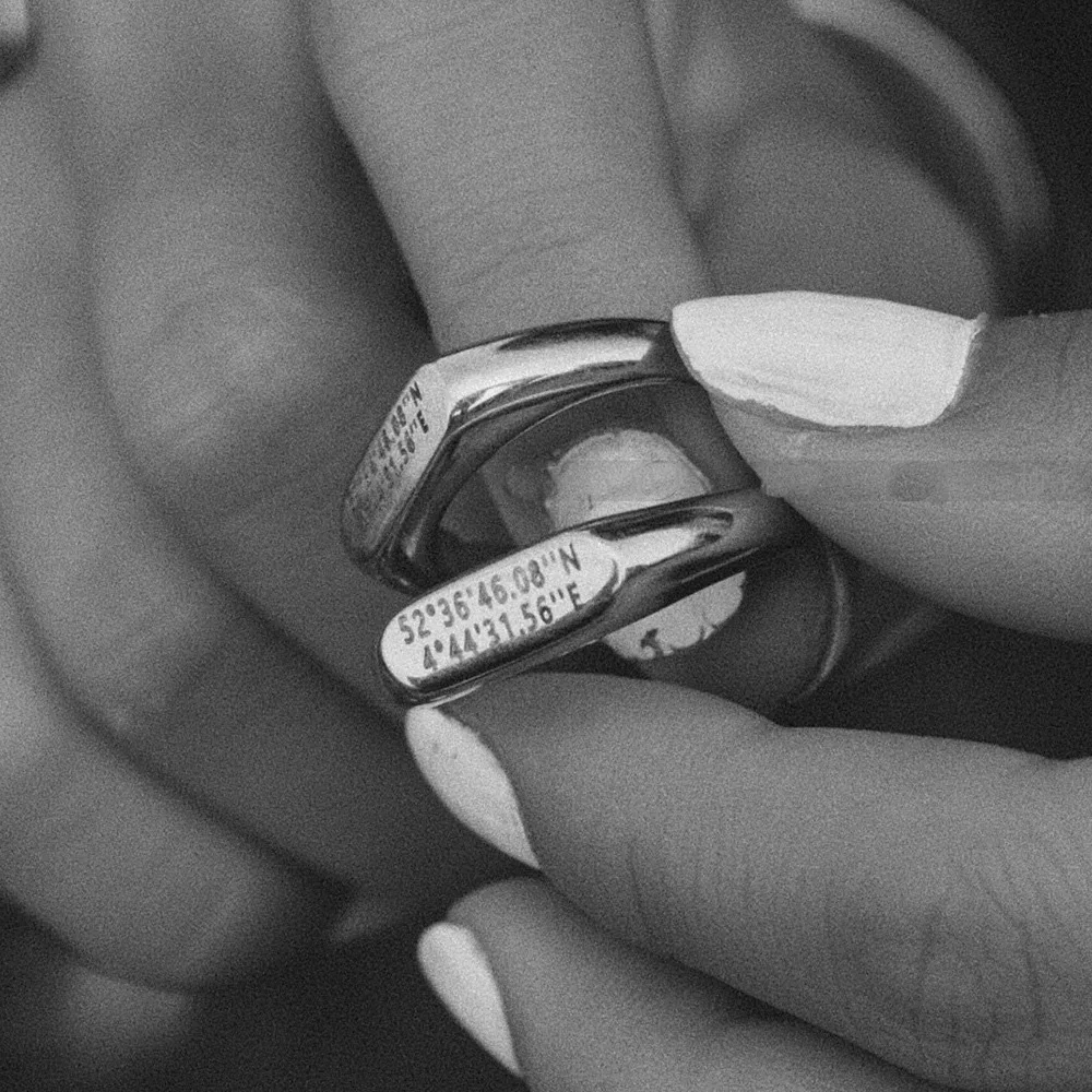 Кольцо из нержавеющей стали с надписью «сделай сам» для женщин и мужчин, парные Изысканные кольца с именем «сделай сам», модные семейные украшения