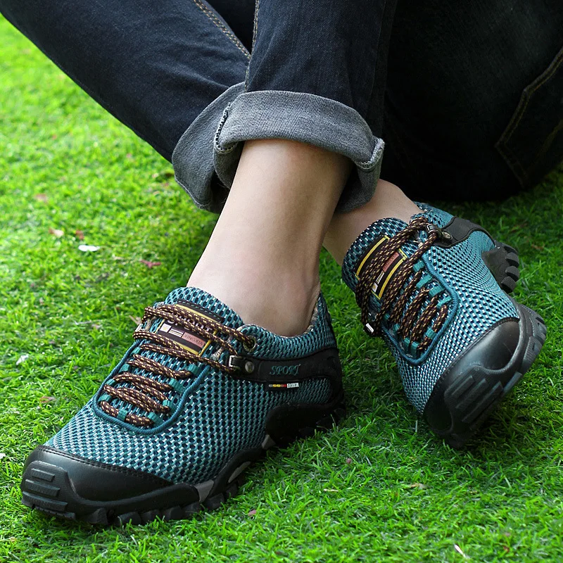 High Quality Men's Sneakers Hiking Shoes Women Waterproof Mountain Hiking Shoes Wearable Climbing Hunting Trail Trekking Boots