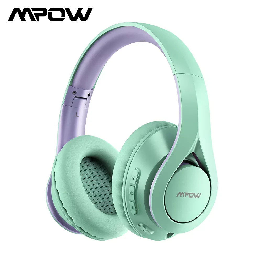 

Mpow 059 Lite Wireless Headphones Bluetooth 5.0 Headset with Hi-Fi Stereo Sound 60 Hours Playback for Travel Office Online Class