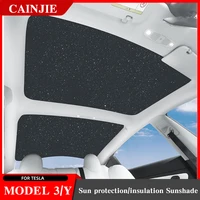for tesla model 3 2022 accessories sun shades glass roof sunshade model y front rear sunroof windshield shade net 2017 2021