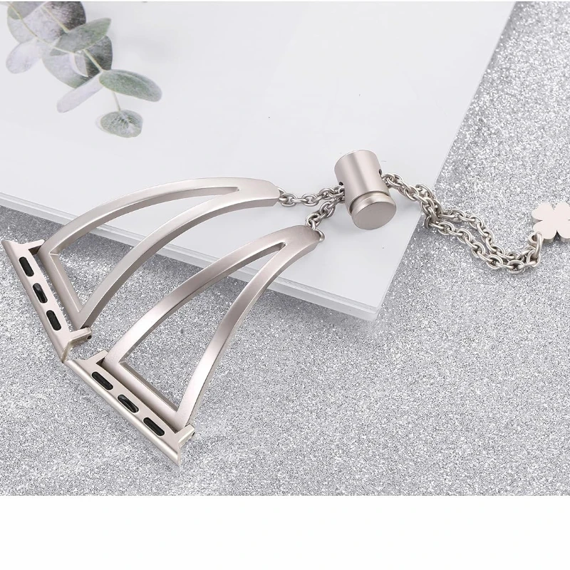 Ремешки из нержавеющей стали для Apple Watch Band 38 мм 40 41 42 44 IWatch Series SE 8 7 6 5 4 3 2 1