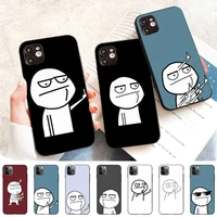 yndfcnb funny man middle finger phone case for iphone 11 12 13 mini pro max 8 7 6 6s plus x 5 se 2020 xr xs funda case