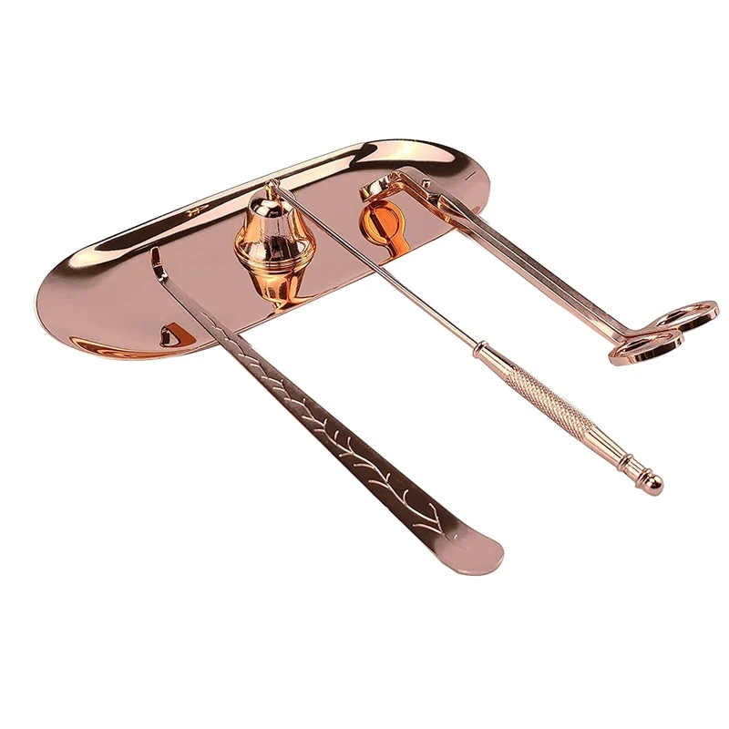 

Набор аксессуаров для свечей 4-в-1, фитиль для свечей, триммер для фитилей, тарелка для свечей и поднос для тарелок