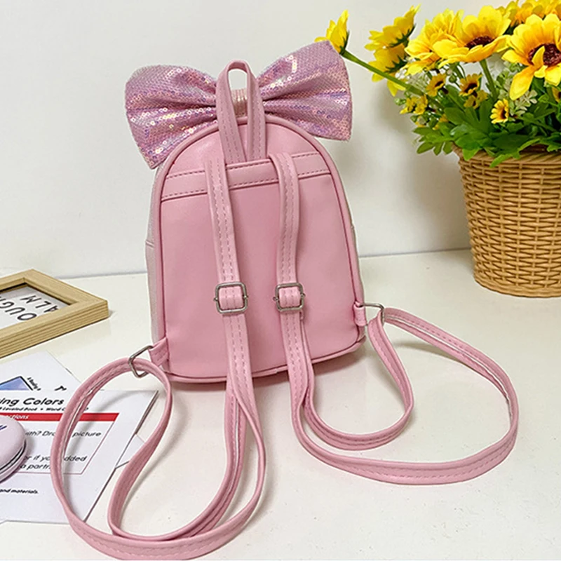 Mini Bags Kids Leather Backpacks Baby Schoolbag Student Kindergarten Backpack Cute Children School Bags for Girl Schoolbag Bow