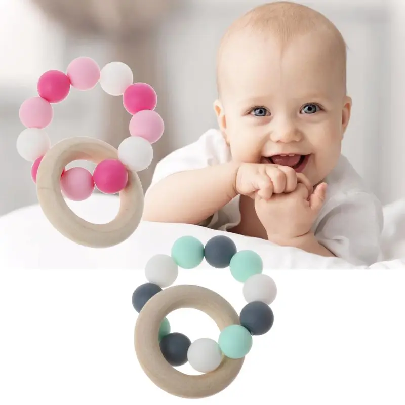 

Safe Teether Bracelets for Sensory Kids Silicone Chewable Bracelet for Boys Girls Cute Chewable Ring Special Needs