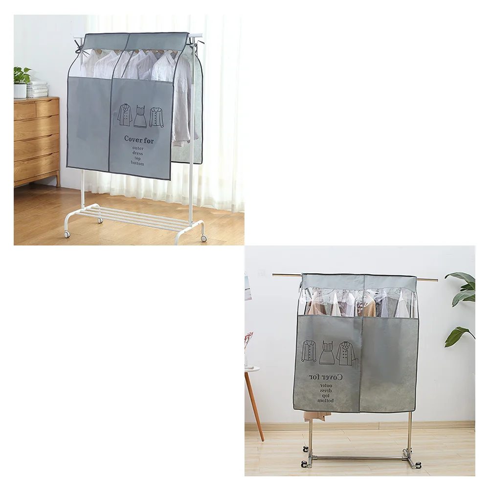 

Garment Bag Cover Non-woven Fabric Cloth Bag Suit Travel Bag Portable Garment Storage Bag(Grey)