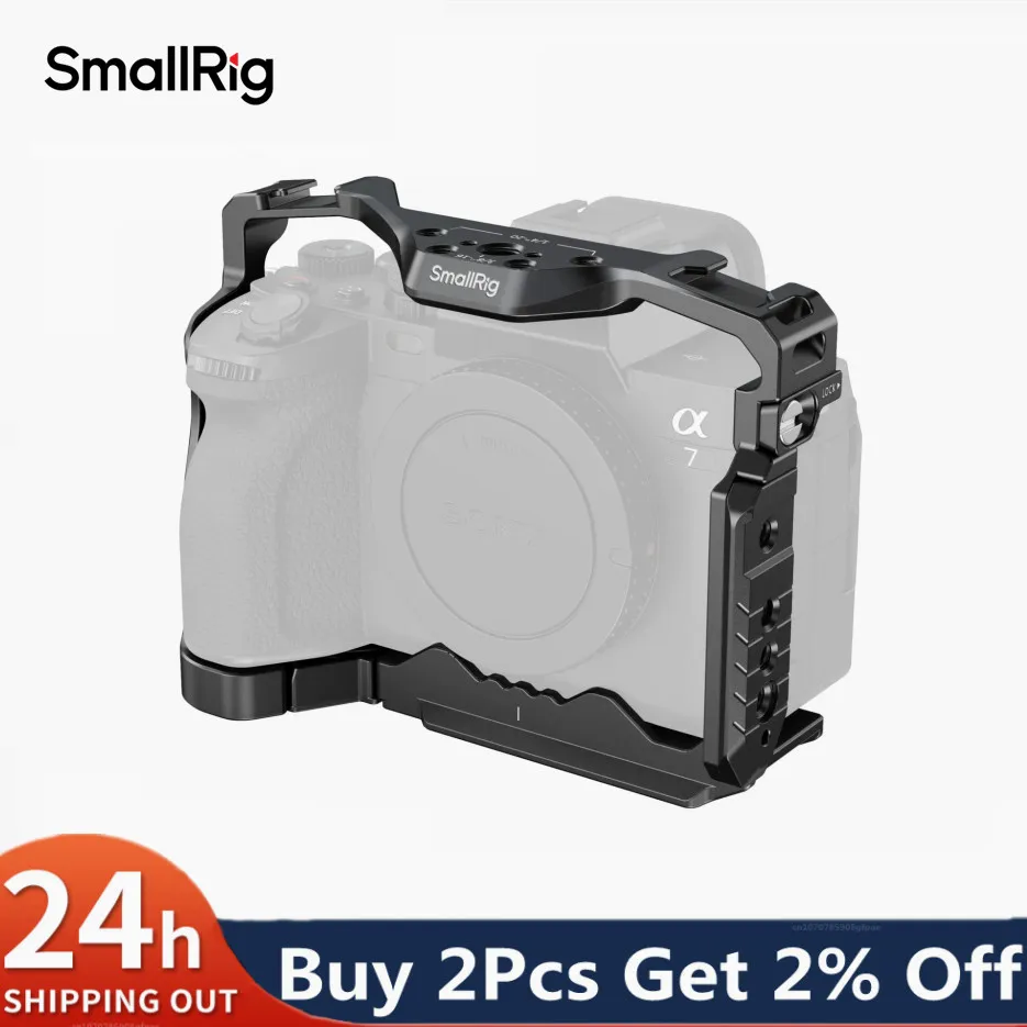 Фото Клетка для камеры SmallRig с отсеком для Airtag для Sony Alpha 7R V / 7 IV / 7S III / 1 / 7R IV с быстросъемной пластиной 5583 №1