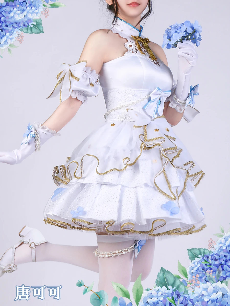 

Косплей-костюм COS-HoHo из аниме Lovelive!Liella Shibuya Kanon Tang KeKe Цветы свадебное милое платье неформа костюм для Хэллоуина