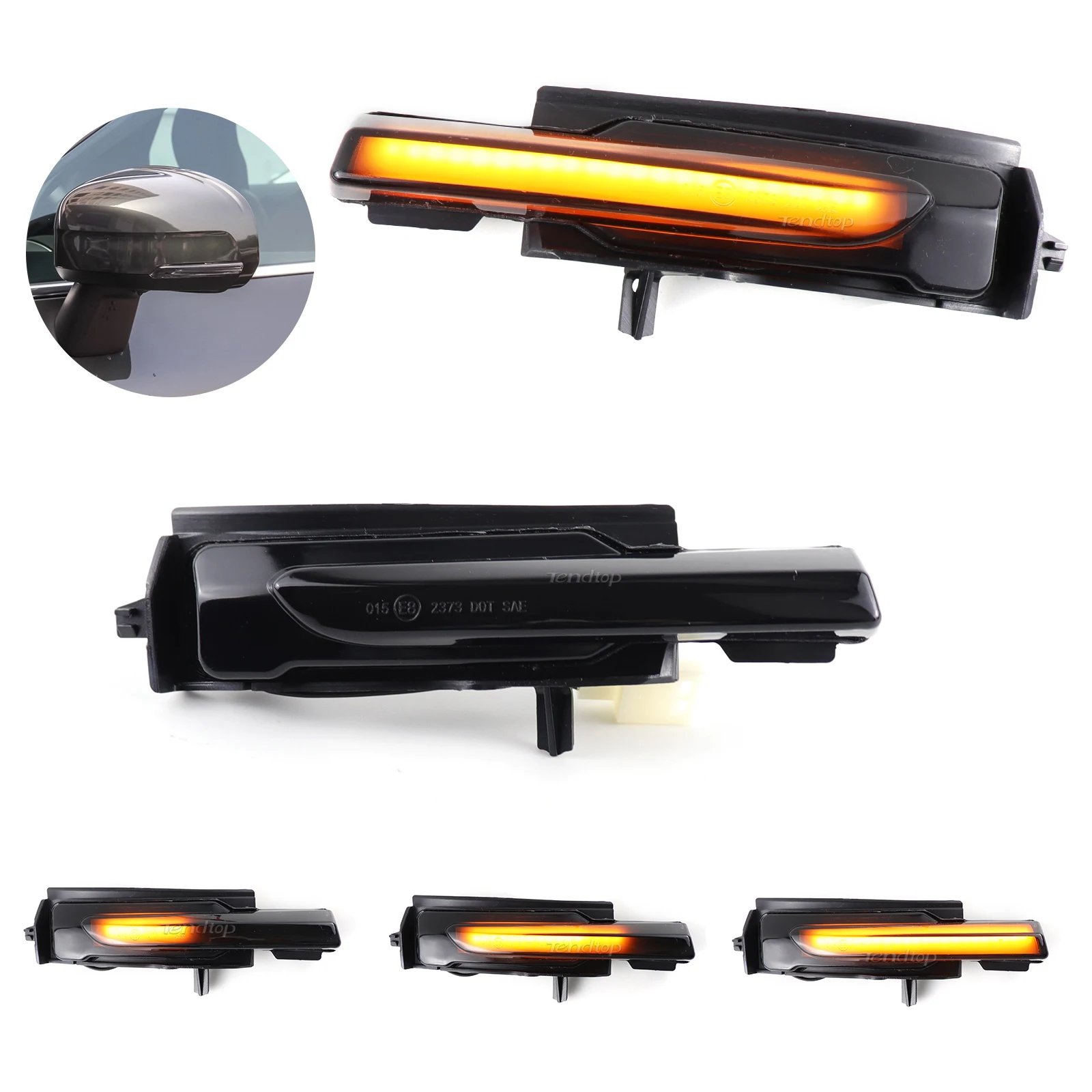 

2 шт., светодиодные боковые зеркала заднего вида для Volvo XC90 XC60 V90 S90