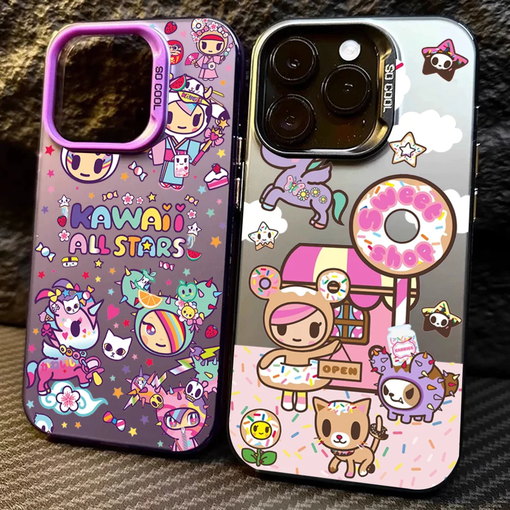 Фото Японский чехол для телефона Tokidokis для Samsung Galaxy A16 A06 A35 A55 A25 A05S A15 A56 A54 A36 A34 A24 A26 A14 A05 A04 4G 5G Matte Cover №2