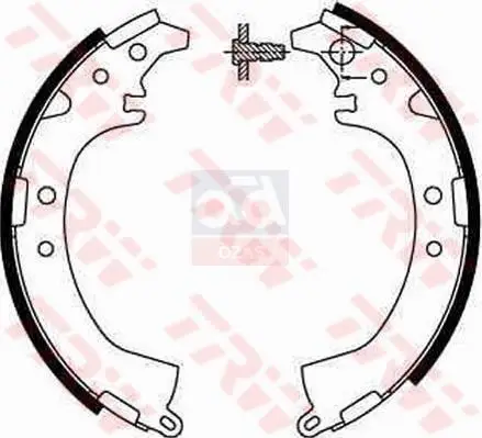 

986487898 interior rear brake pad (PABUCLU) GRANDE PUNTO LINEA FIORINO 1.3JTD MULTIJET GRANDE PUNTO LINEA 1.4 8V/07CORSA D