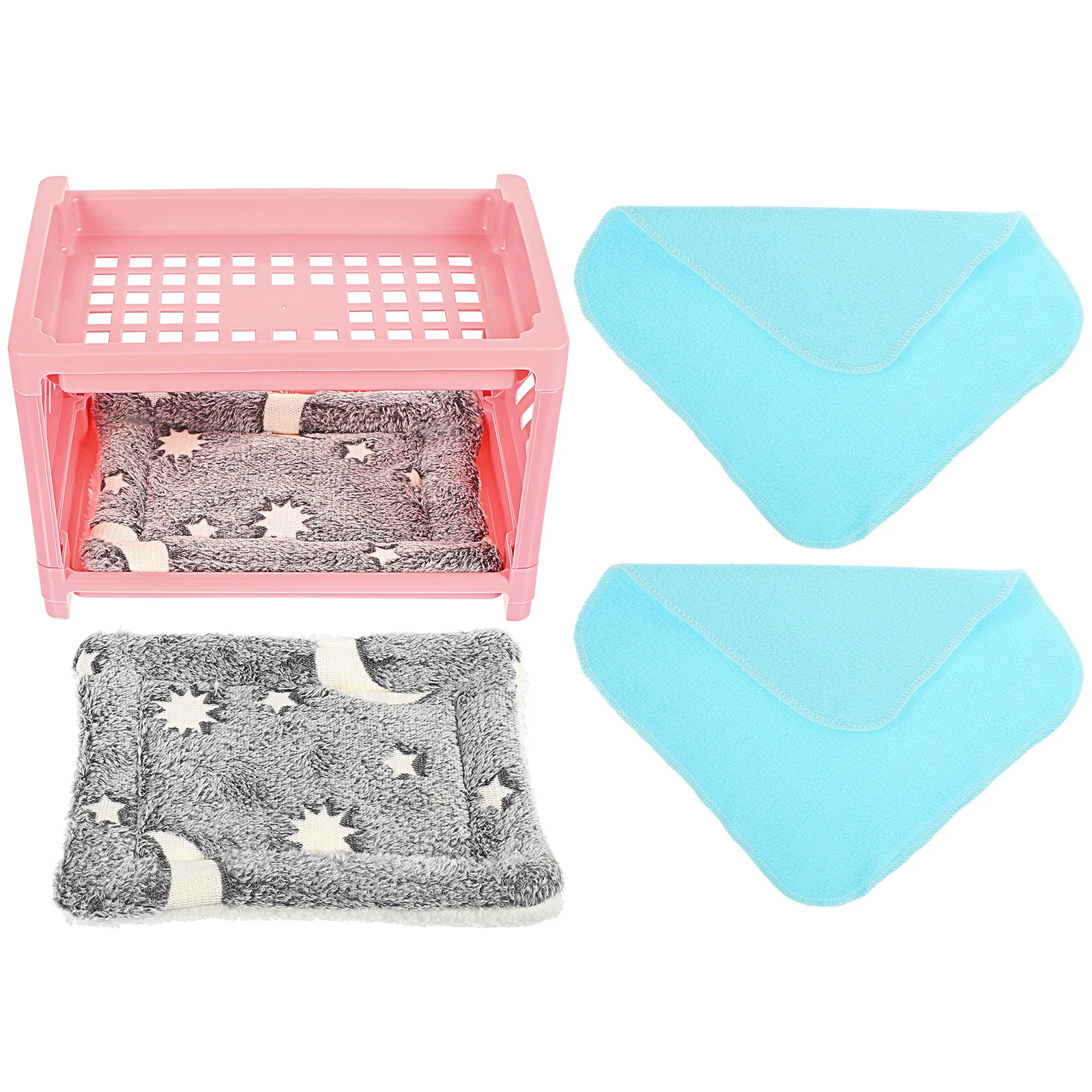 

Bed Hamster Guinea House Bunk Hideout Cage Hammock Small Bedding Rabbit Corner Animal Linerhedgehog Chinchilla Detachable Cave