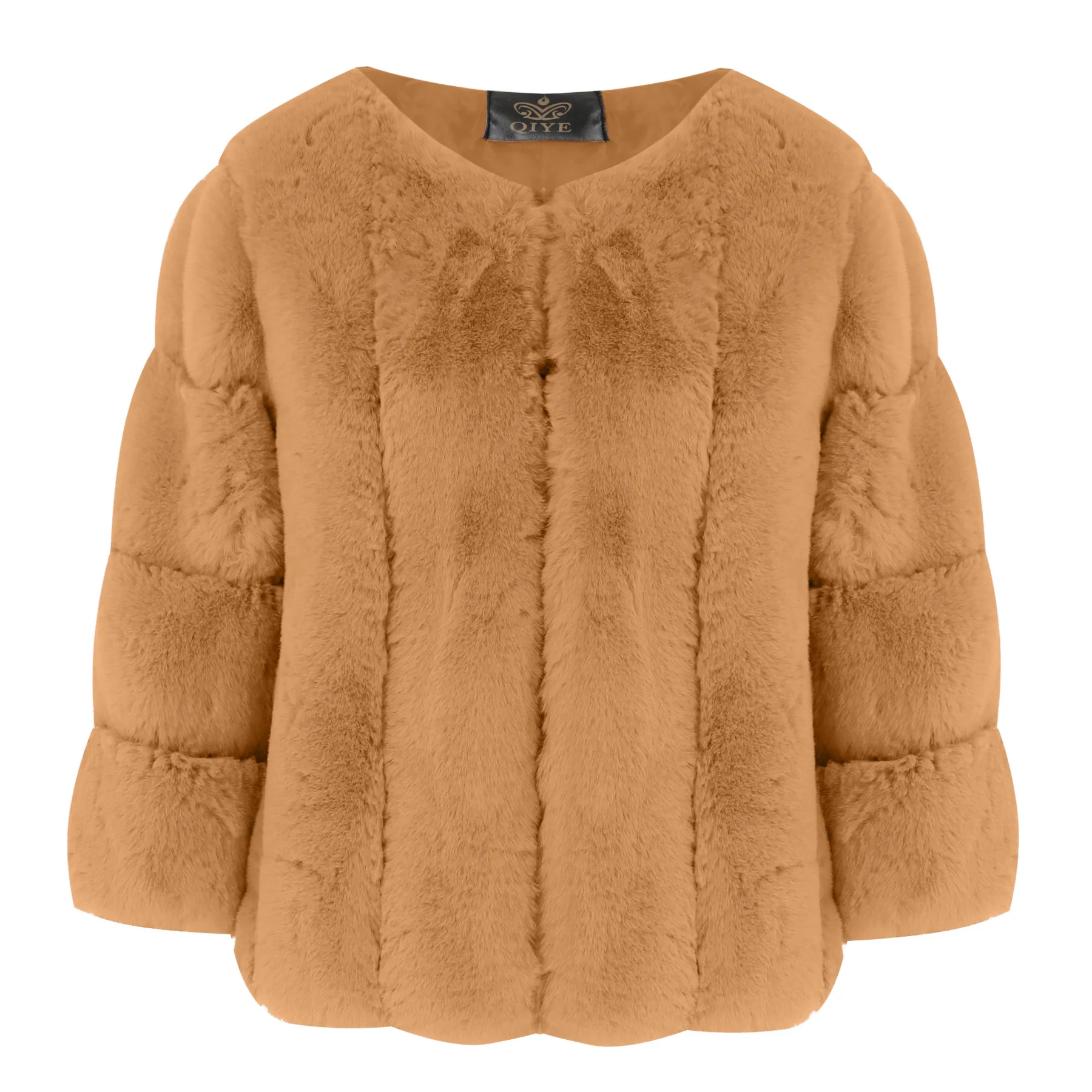 Fashion fur in autumn and winter Short round neck coat for women Fashion new coat for women
