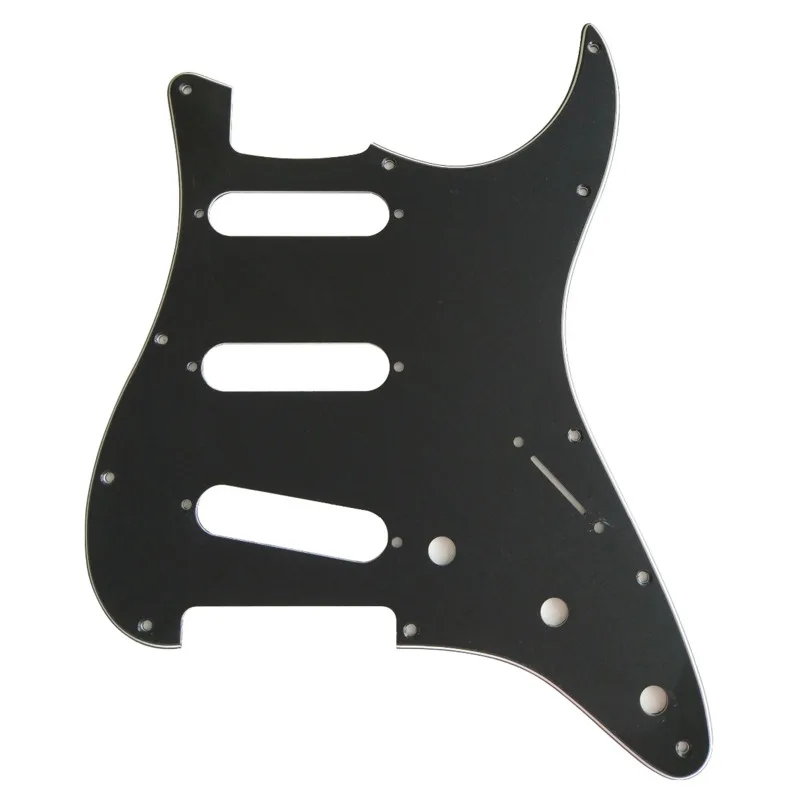 

Pleroo Custom Guitar pickgaurd - For 72' 11 Screw Hole Standard St SSS Guitar pickguard Scratch Plate , 3 Ply Matt Black