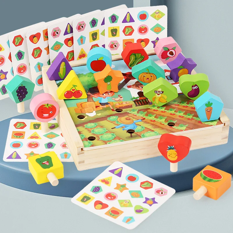 

Cognition Montessori Toy Wooden Shape Color Sorting Board Number Fruit Learning Wood Toys Kid Math Plus Minus Educational Puzzle