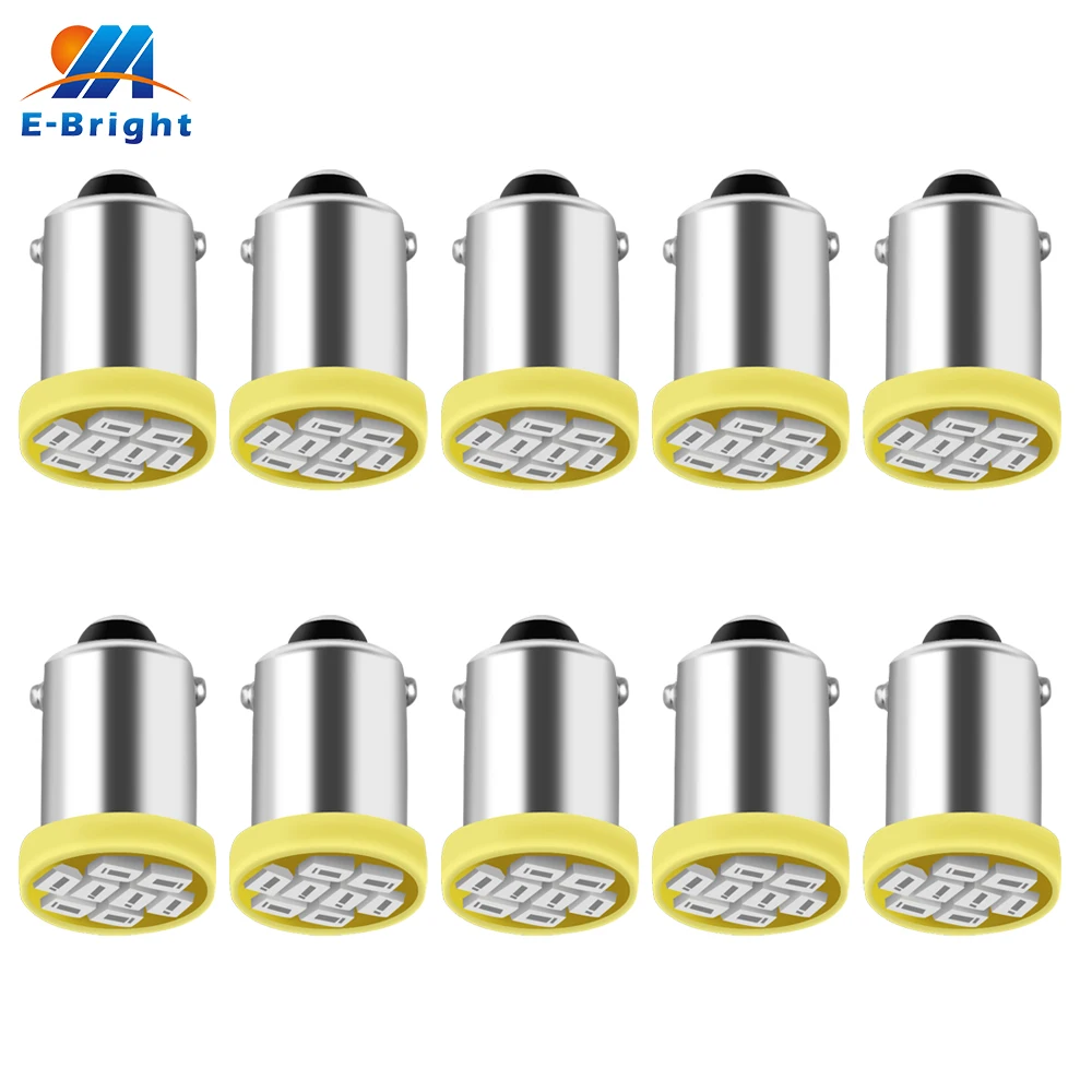 

10 шт. BA9S светодиодные лампы 12 В 24 В 6,3 В 6 В светодиодные лампы T4W T11 лампы освещения номерного знака 1895 1891 64111 светодиодные лампы 755 44 47 1893