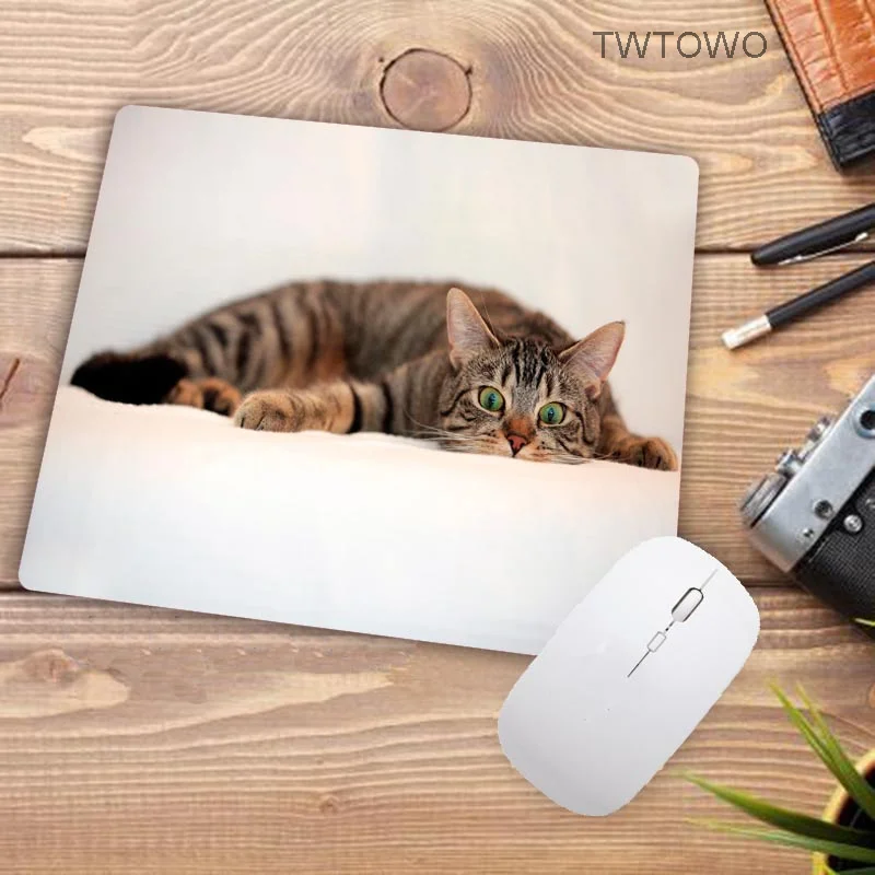 

MousePad Hot Sell Small size Desk Mat Gamer Cartoon Natural Rubber Anti-slip Anime Art Cute Cat Animal Carpet Home Mouse Mat