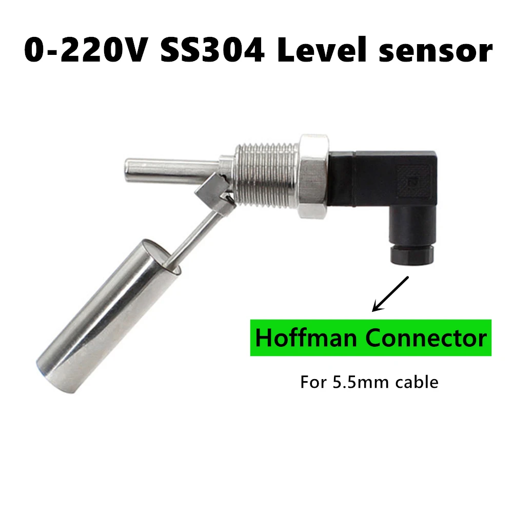 Поплавковый выключатель из нержавеющей стали датчик уровня резьбы M10 G1/2 'с