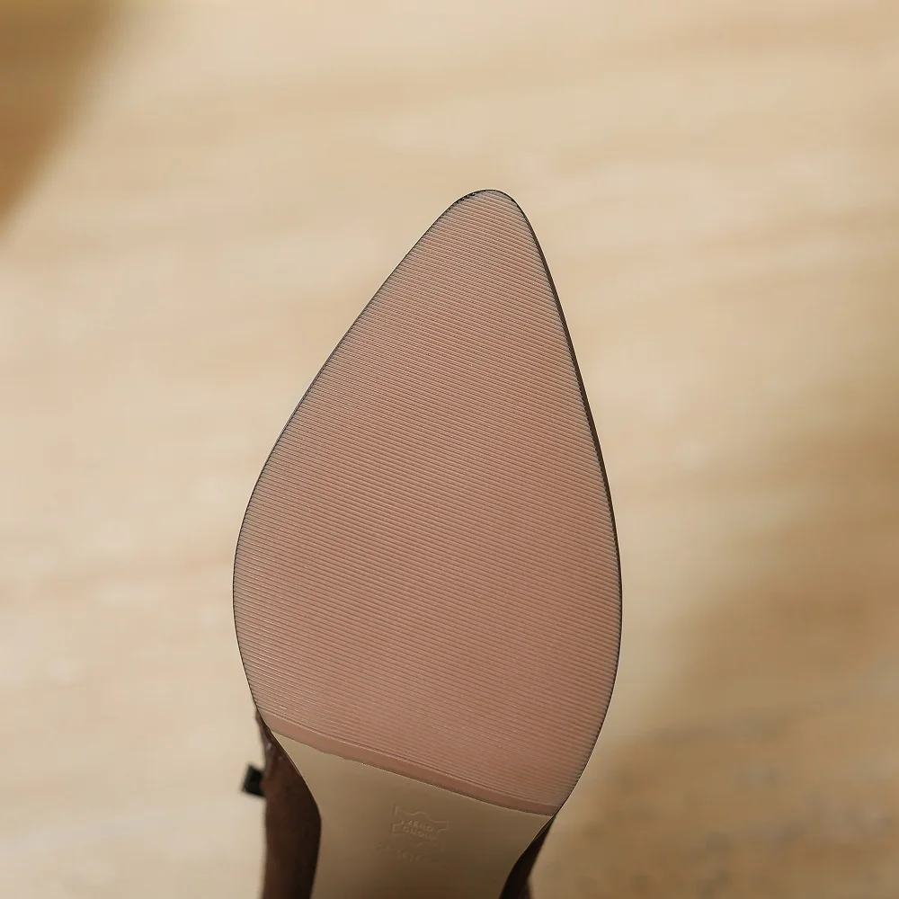 Туфли-лодочки женские из натуральной кожи на высоком каблуке платформе