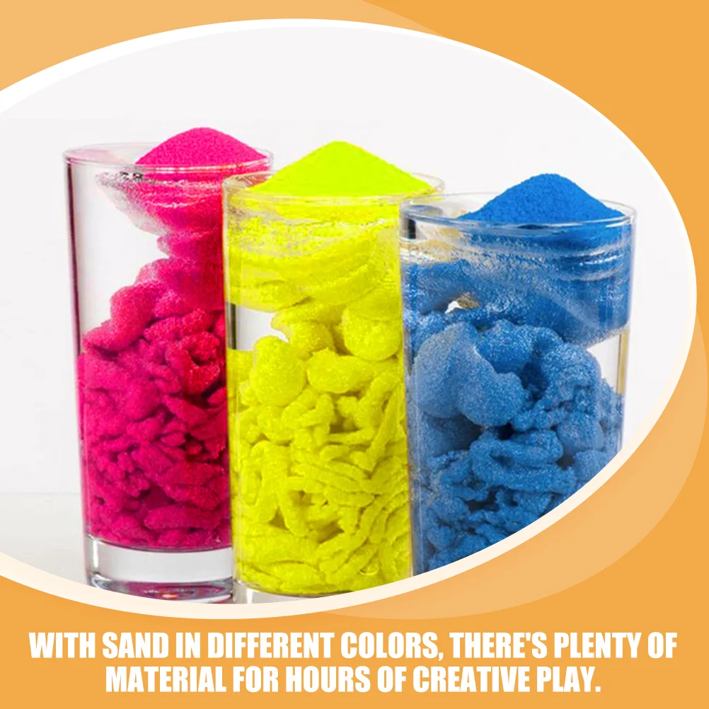 7 упаковок песочных милых гидрофобных игрушек цветных забавных компактных