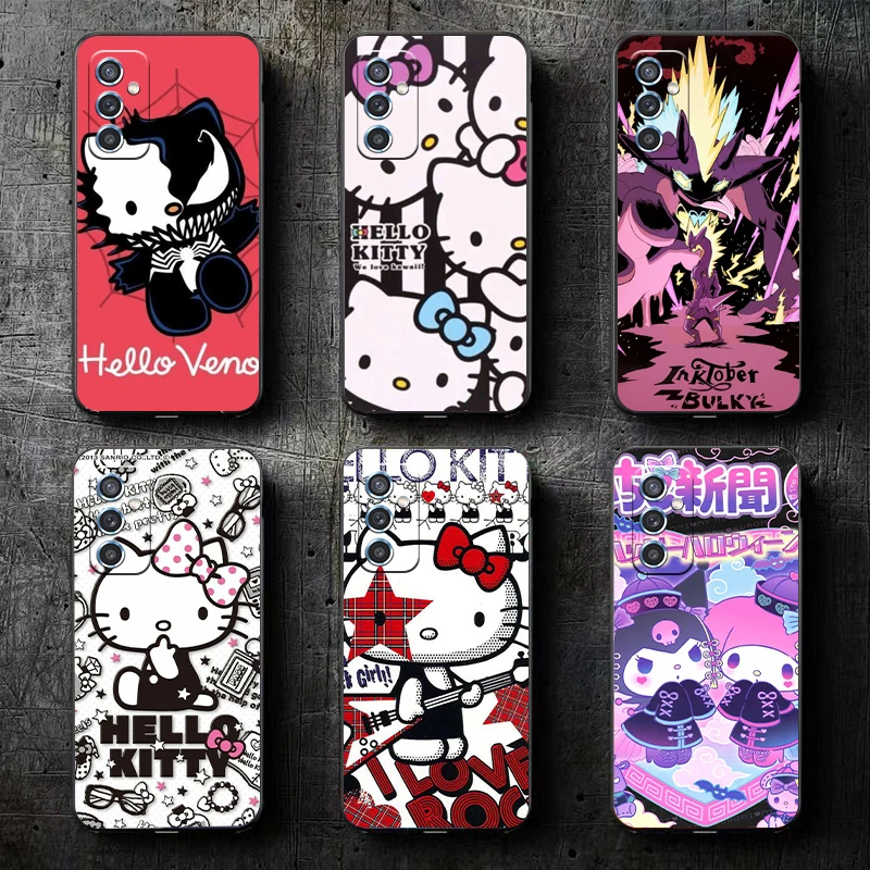

TAKARA TOMY Hello Kitty Cat For Samsung A11 A21S A31 A32 A41 A51 A71 A52 A72 4G 5G Phone Case Funda Coque Soft Back