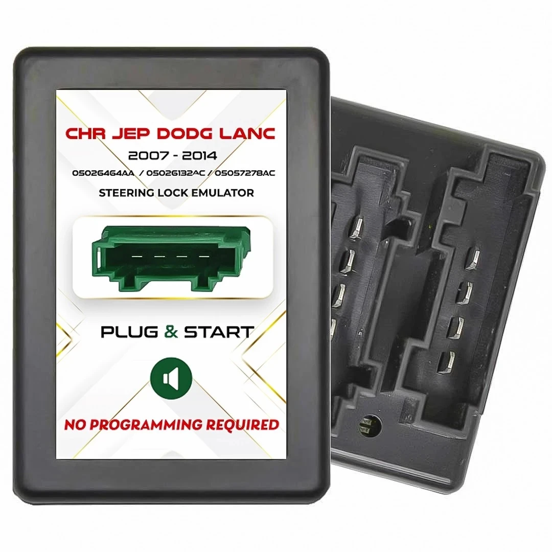 

KEYECU for C-hrysler J-eep D-odge Lancia ESL Electronic Steering Lock Emulator Simulator With Lock Sound No Programming Required