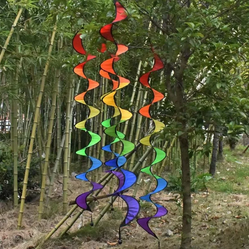 

Hanging Rainbow Rotating Vertical Colorful Windmill Kindergarten Decorative String Pinwheel Festival Layout Supplies
