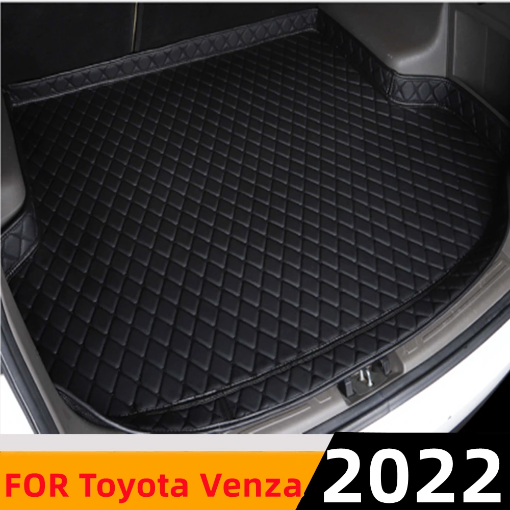 

Sinjayer Car Trunk Mat ALL Weather Auto Tail Boot Luggage Pad Carpet High Side Cargo Liner Fit For Toyota Venza 2022