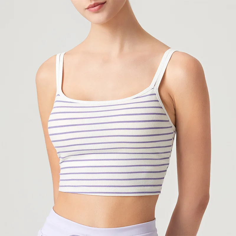 Sports Bra Shockproof High-Strength Removable Cup Sports Vest Yoga Bra Tight Girl Back Women's Gym Tops Sport Outfit for Woman