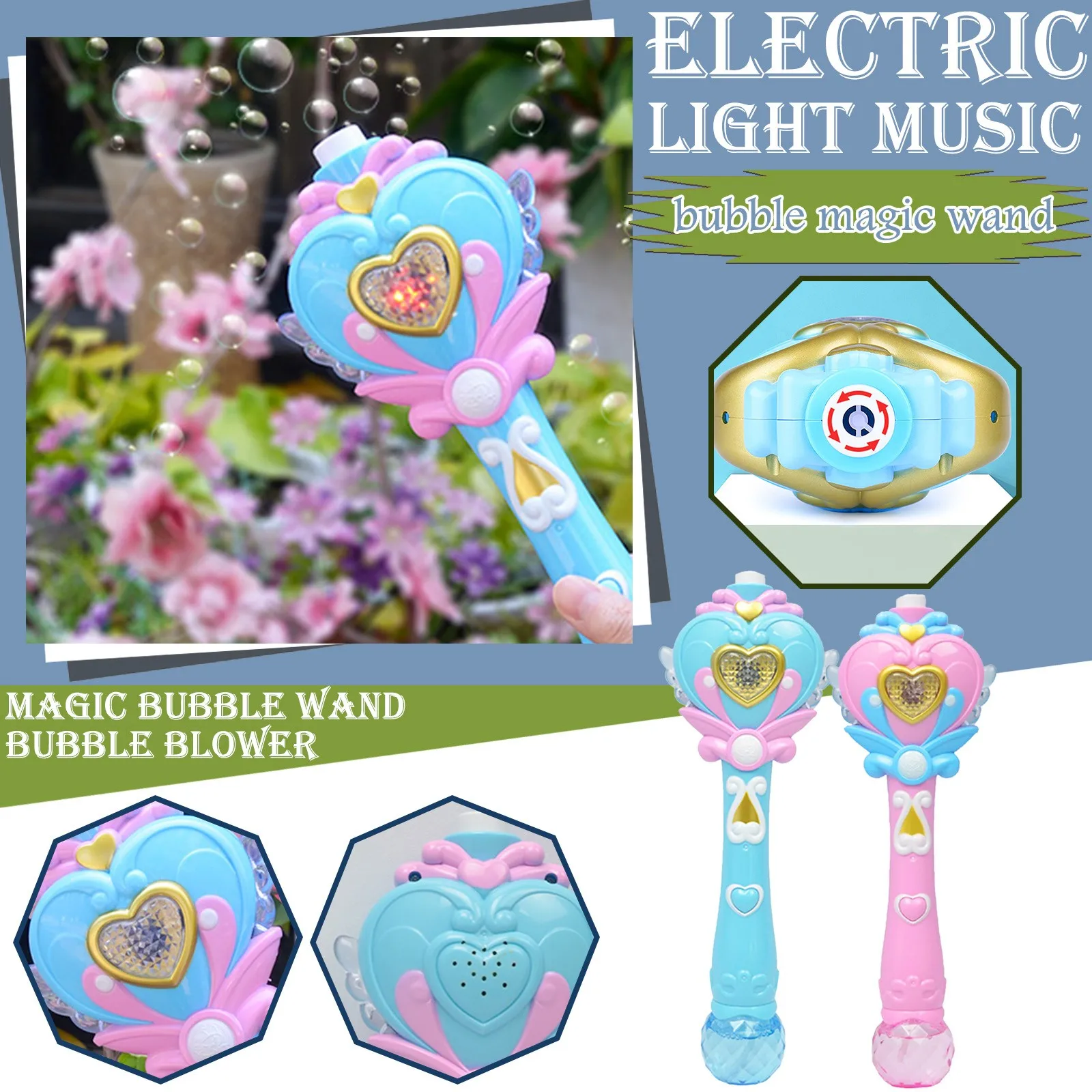 

Blower Light-up Musical Bubble Wand Bubble Bubble 100ml WandMagic Bable Toy Two Year Old Boy Gifts