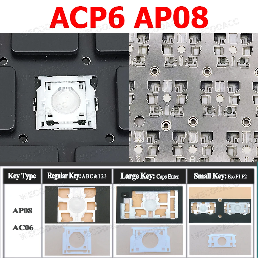 Замена клавиш клавиатуры AC06 AP08 для Macbook Air Pro Retina A1398 A1425 A1502 A1466 Клавиша клавиши.