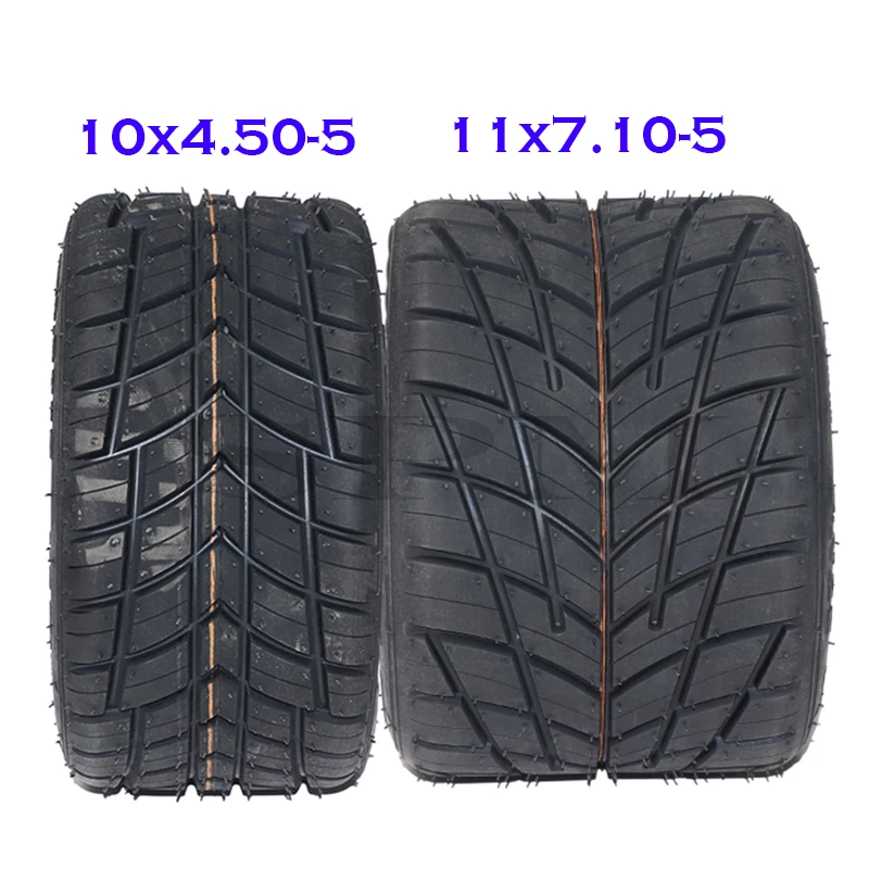 

5-дюймовые вакуумные шины Go Kart, передние 10X-5 задние 11X-5, вакуумные шины, противоскользящие дождевые шины
