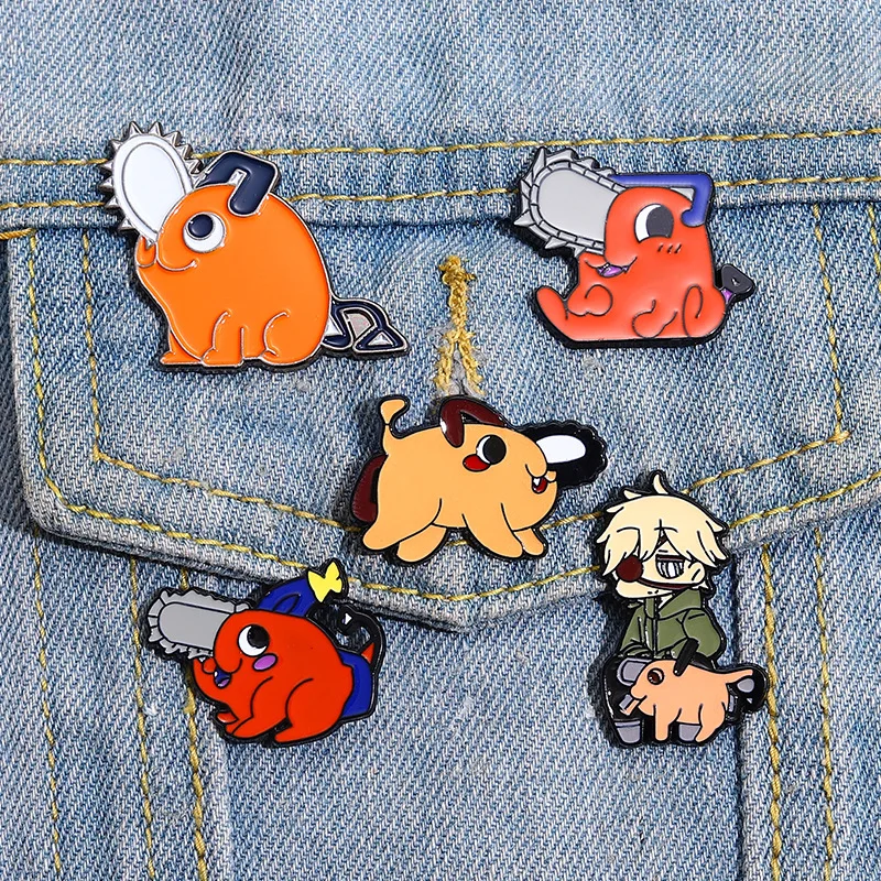

Anime Chainsaw man Enamel Pin Cartoon Figure Metal Badge Brooch Backpack Clothing Lapel Pin Jewelry Charm Gift Accessories
