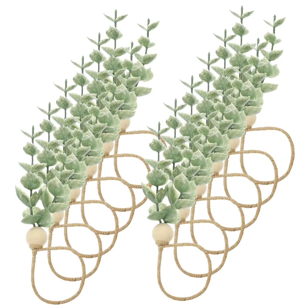 

12 Pcs Decor Dining Table Serviette Buckle Napkin Supply Accessories Hotel Reusable Ring Decorative Napkins Rings